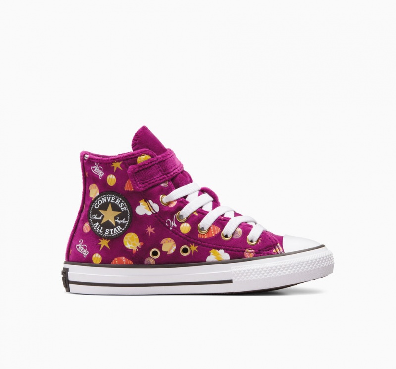 Converse Converse x Wonka Chuck Taylor All Star Easy On Lilla Guld Hvide | 83591ZIRG