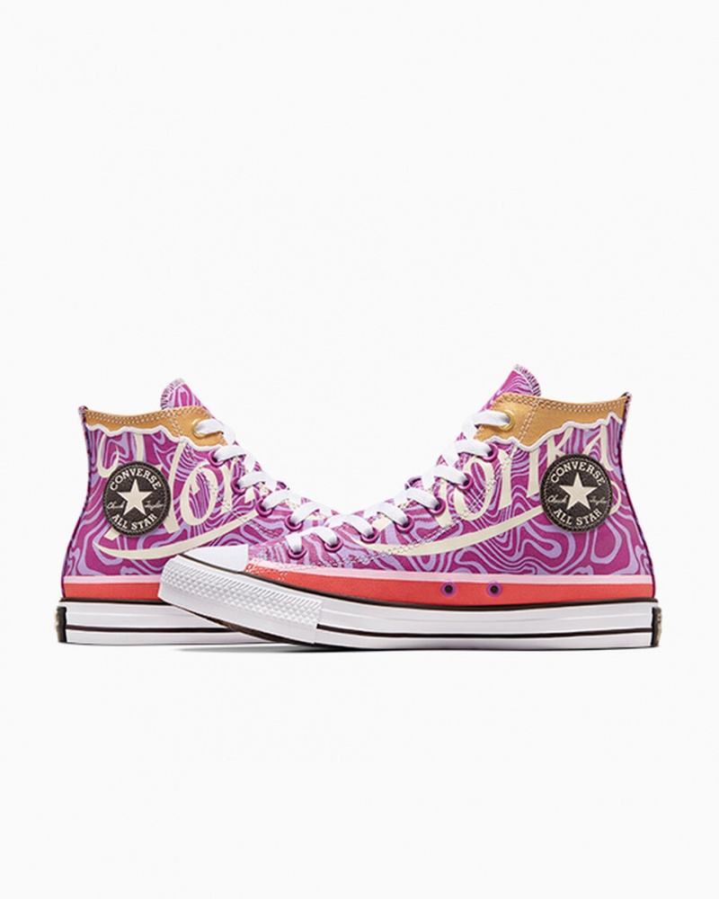 Converse Converse x Wonka Chuck Taylor All Star Swirl Lilla Hvide Sort | 45960PIJY