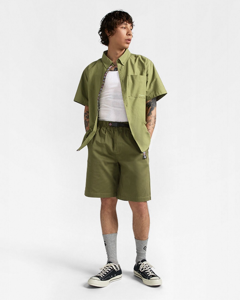 Converse Elevated Lette Cargo Kort Grøn | 45938TJKO