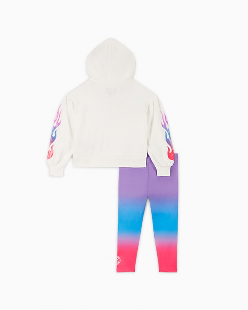 Converse Gradient Hoodie & Leggings Set Bright Violet | 60481OPJN