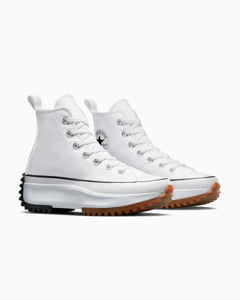 Converse Run Star Hike Platform Hvide Sort | 82395NTVX