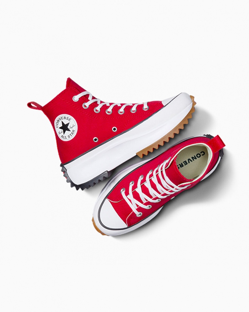 Converse Run Star Hike Platform Rød Hvide Sort | 27813JTVX