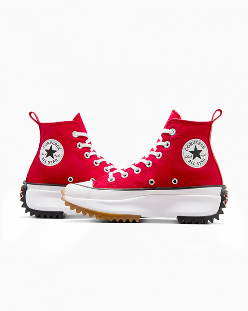 Converse Run Star Hike Platform Rød Hvide Sort | 27813JTVX