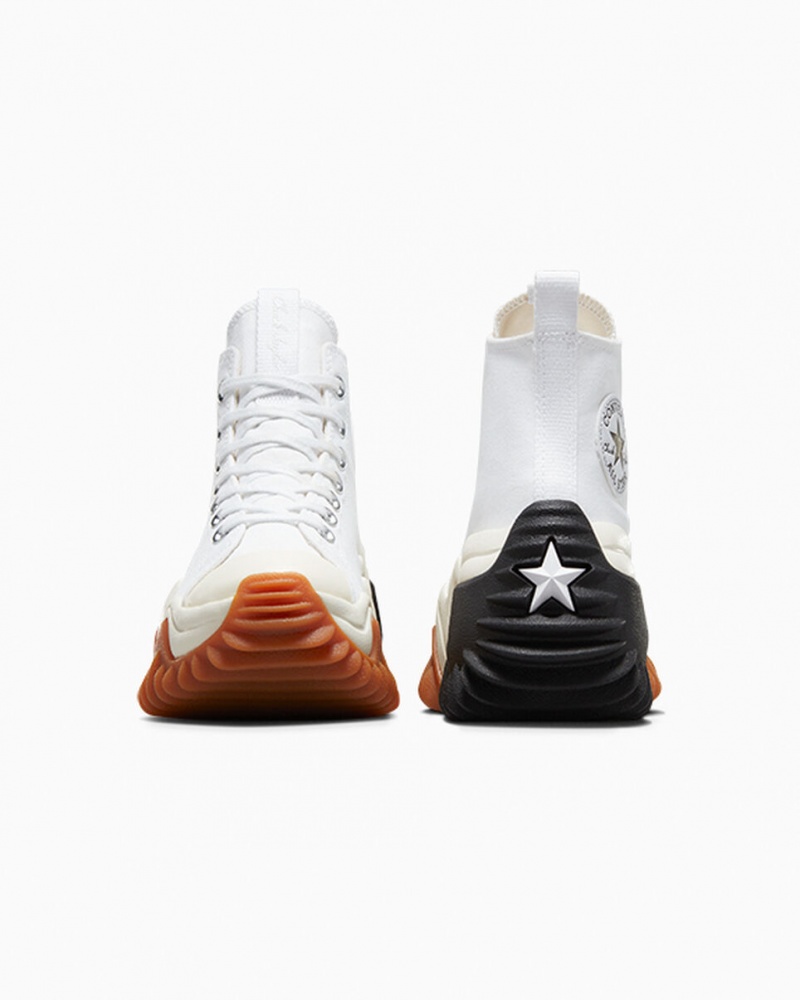 Converse Run Star Motion CX Platform Hvide Sort | 92710TDGH