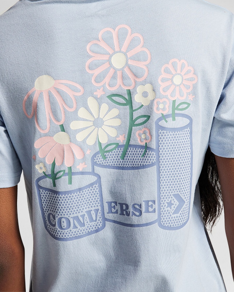 Converse Spring Blooms T-Shirt Grå | 36702HSRJ