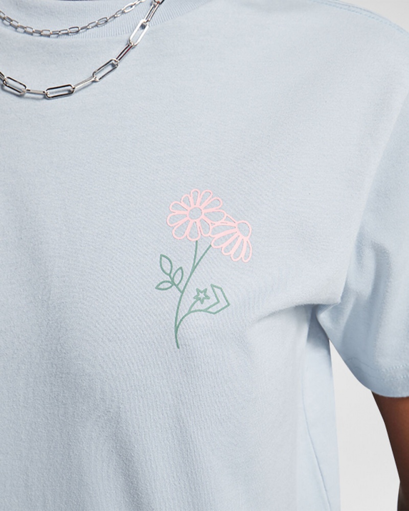 Converse Spring Blooms T-Shirt Grå | 36702HSRJ