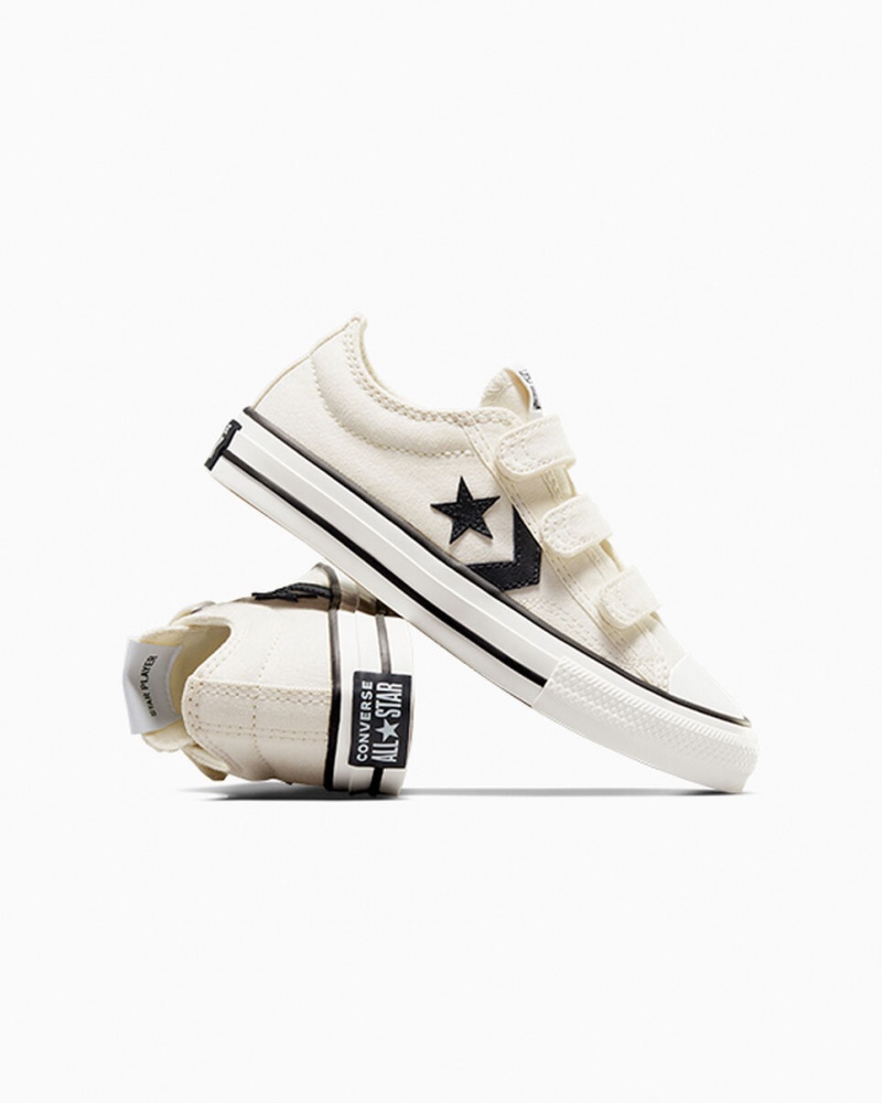 Converse Star Player 76 Easy-On Hvide Sort | 60357MCLK