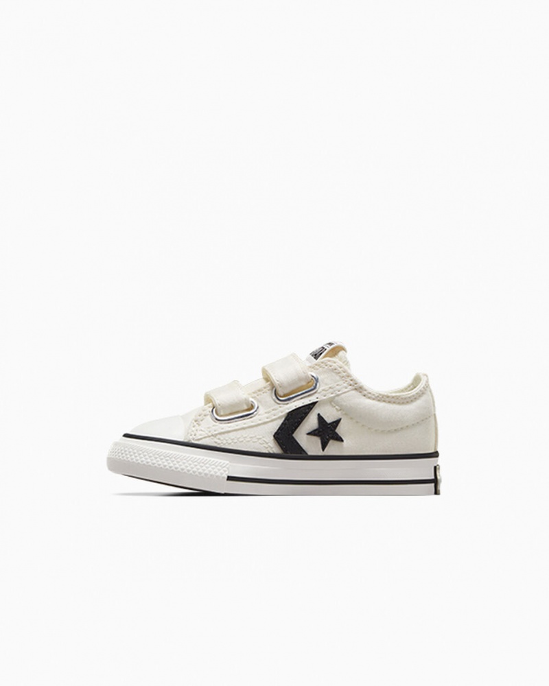 Converse Star Player 76 Easy-On Hvide Sort | 25419EDTA