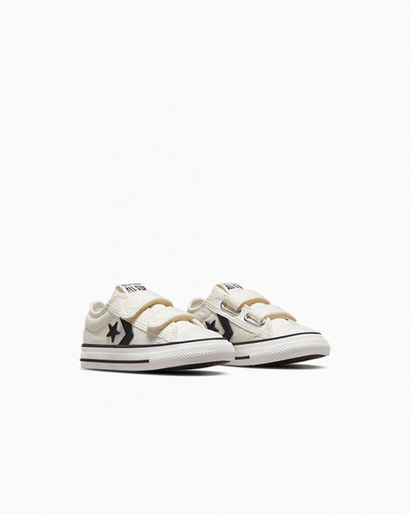 Converse Star Player 76 Easy-On Hvide Sort | 25419EDTA