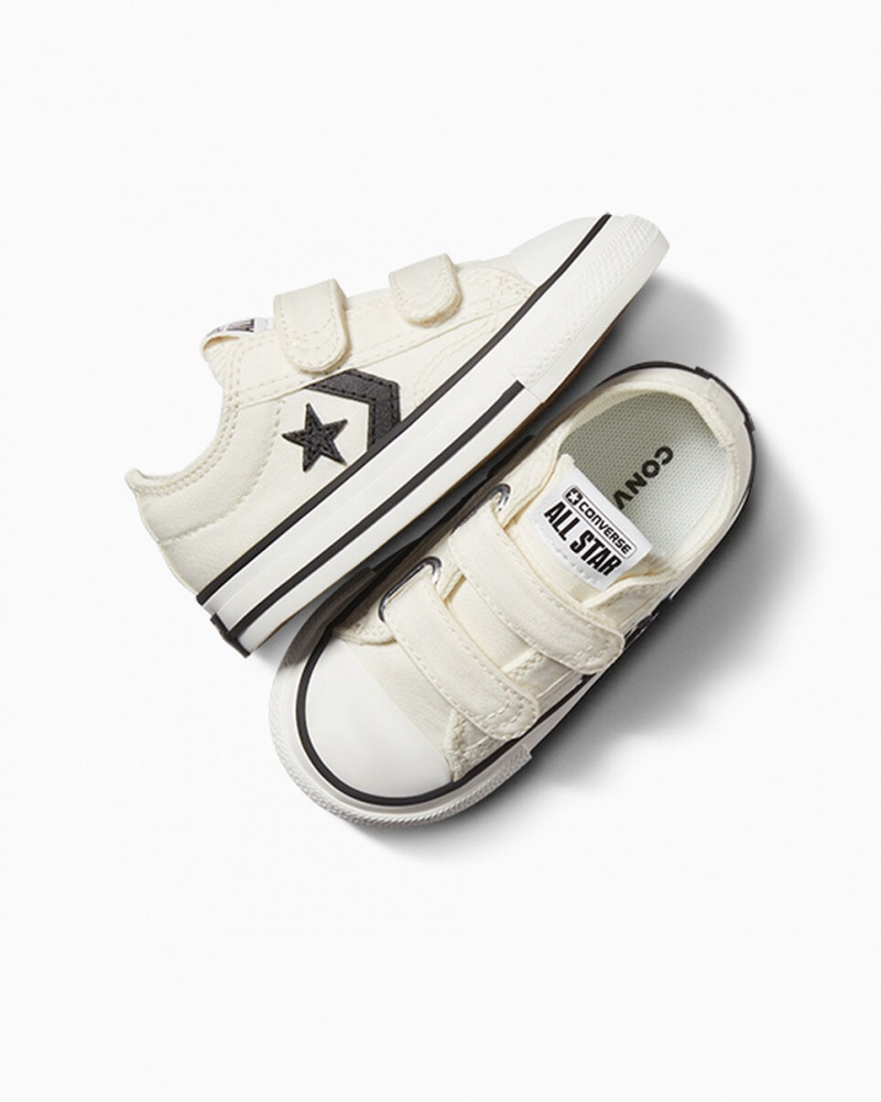 Converse Star Player 76 Easy-On Hvide Sort | 25419EDTA