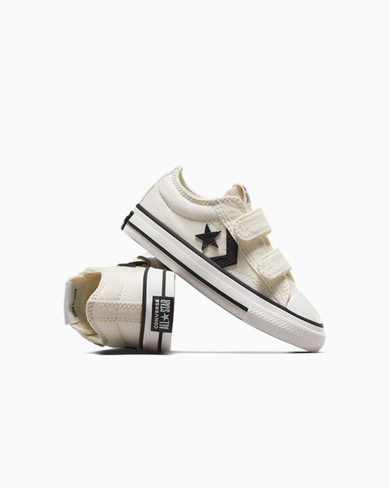 Converse Star Player 76 Easy-On Hvide Sort | 25419EDTA