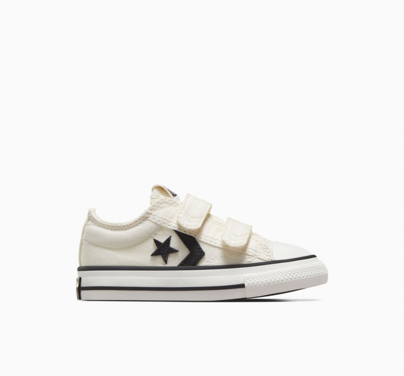 Converse Star Player 76 Easy-On Hvide Sort | 25419EDTA