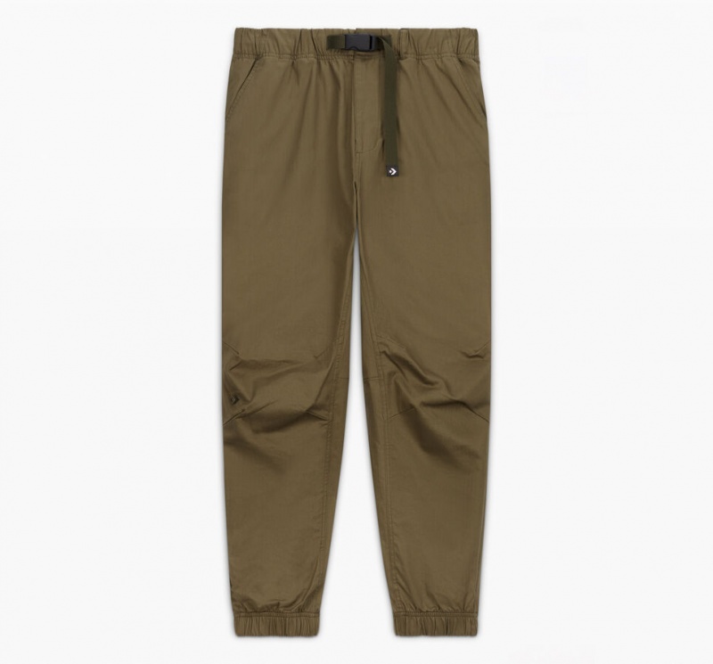 Converse Woven Utility Jogger Khaki | 27406LSKO 